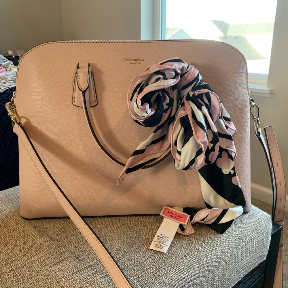 Kate Spade Spencer Dome Laptop Bag with Scarf